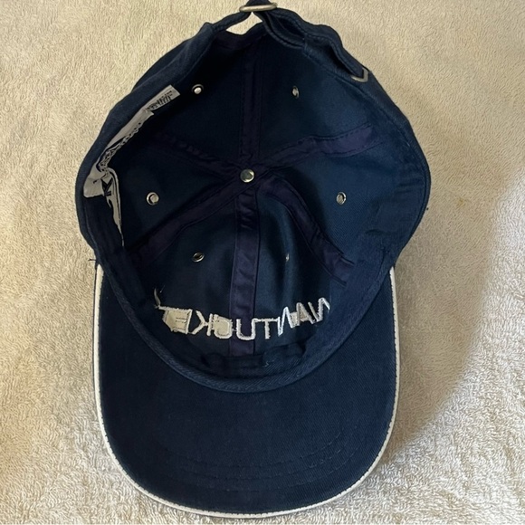 Navy Blue Nantucket ACK Adjustable Cotton Ball Cap NWOT - Picture 5 of 15